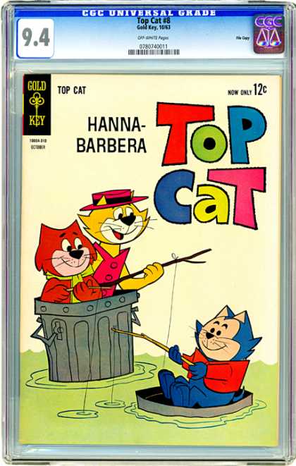 CGC Graded Comics - Top Cat #8 (CGC) - Hanna-barbera - Top Cat - Barrel - Water - Gold Key