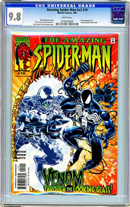 CGC Graded Comics - Amazing Spider-Man #v2 #19 (CGC) - Monster - Fight - Mirror - War - Scarry