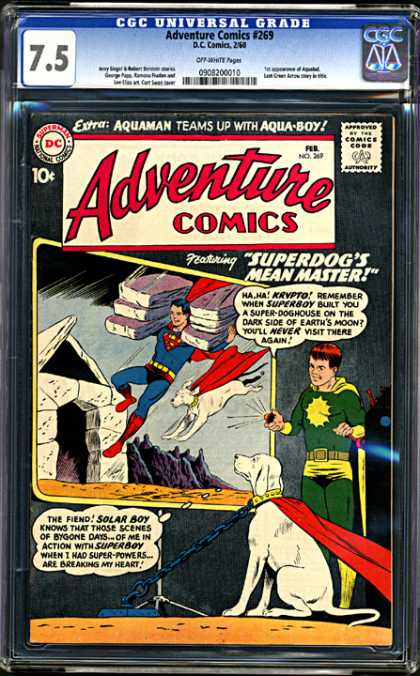 CGC Graded Comics - Adventure Comics #269 (CGC) - Superman - Superdog - Krypto - House Construction - Collar And Chain