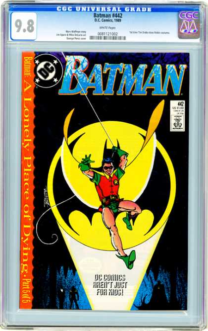 CGC Graded Comics - Batman #442 (CGC) - Batman - Robin - A Lonely Place Of Dying - Part 5 Of 5 - Rope