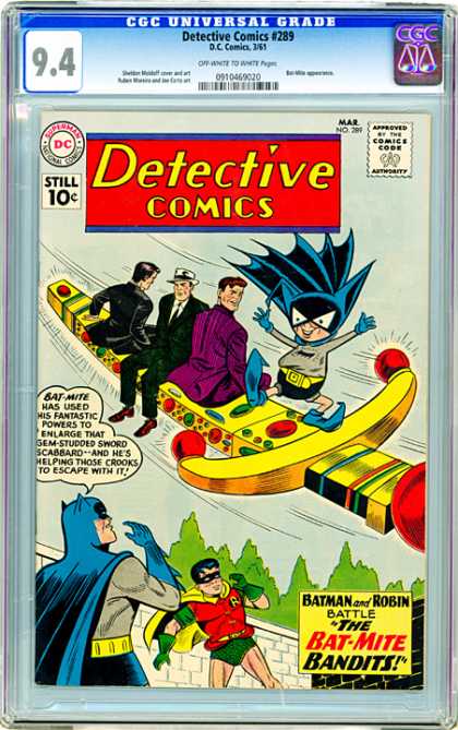 CGC Graded Comics - Detective Comics #289 (CGC) - Sword - Bat-mite - Robin - Fedora - Jewels
