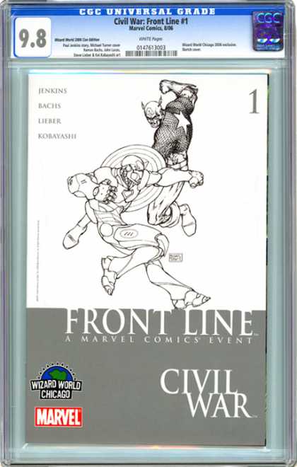 CGC Graded Comics - Civil War: Front Line #1 (CGC) - Hero - War - Body - Legs - Horn