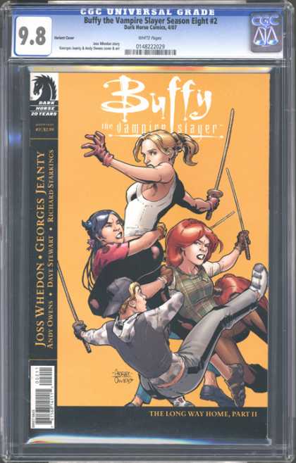 CGC Graded Comics - Buffy the Vampire Slayer Season Eight #2 (CGC) - Buffy The Vampire Slayer - Dark Horse Comics - Sword - Joss Whendon - Georges Jeanty