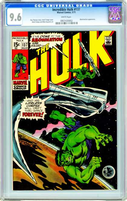 CGC Graded Comics - Incredible Hulk #137 (CGC)