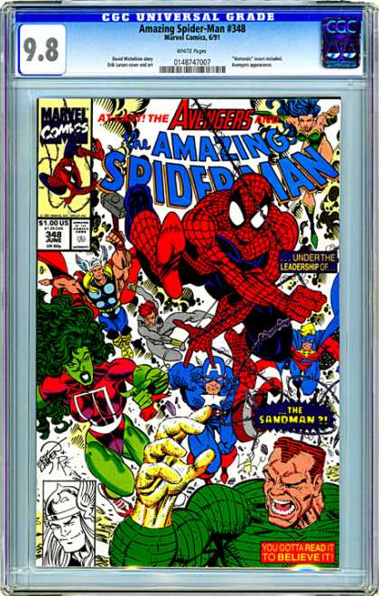 CGC Graded Comics - Amazing Spider-Man #348 (CGC) - Universal - 98 - Amazing Spider-man - 348 - Spiderman