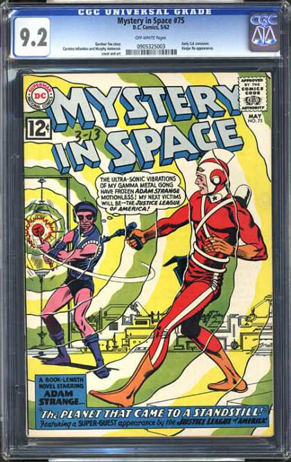 CGC Graded Comics - Mystery in Space #75 (CGC) - Mystery In Space - Justice League - America - Gong - Adam Strange