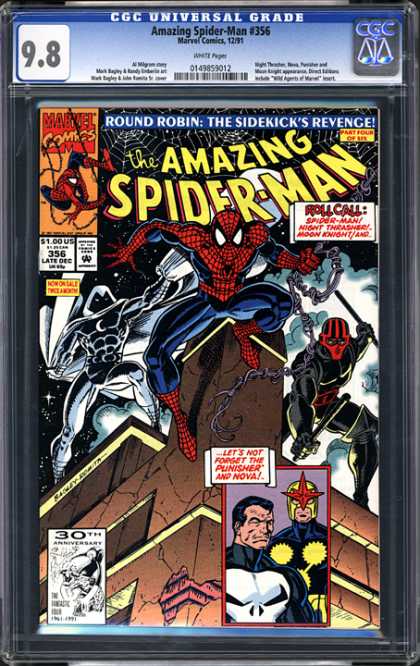 CGC Graded Comics - Amazing Spider-man #356 (CGC) - Marvel - Superhero - Spider-man - Moon Knight - Punisher