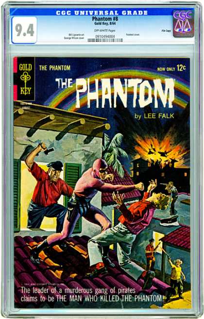 CGC Graded Comics - Phantom #8 (CGC) - The Phantom - Lee Falk - Battle - Fire - Men