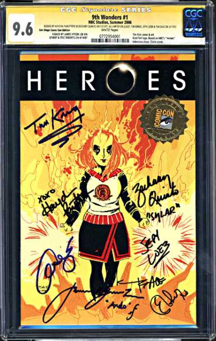 CGC Graded Comics - 9th Wonders #1 (CGC) - Heroes - Autographed - Heroin Chic - Girl - Cheerleader