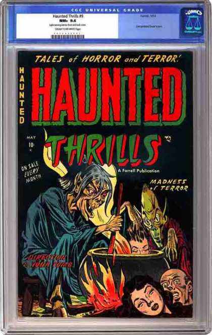 CGC Graded Comics - Haunted Thrills #9 (CGC) - Haunted Thrills - Madness Of Terror - Fire - Tales Of Horror - Terror