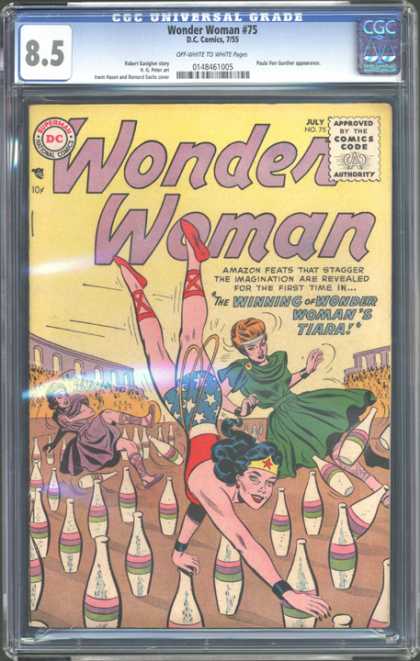 CGC Graded Comics - Wonder Woman #75 (CGC) - Wonder Womancomic - The Winning Of Wonder Womans Tiara - Wonder Woman 75 - Lindsay Wagner