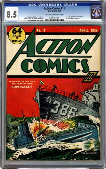 CGC Graded Comics - Action Comics #11 (CGC)
