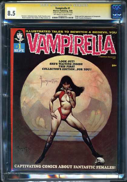 CGC Graded Comics - Vampirella #1 (CGC) - Bewitch - Female - Captivating - 85 - Fantastic