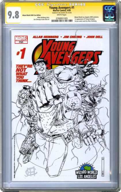 CGC Graded Comics - Young Avengers #2 (CGC) - Theyre Not What You Think - Allan Heinberg - John Dell - Superhero - Black And White