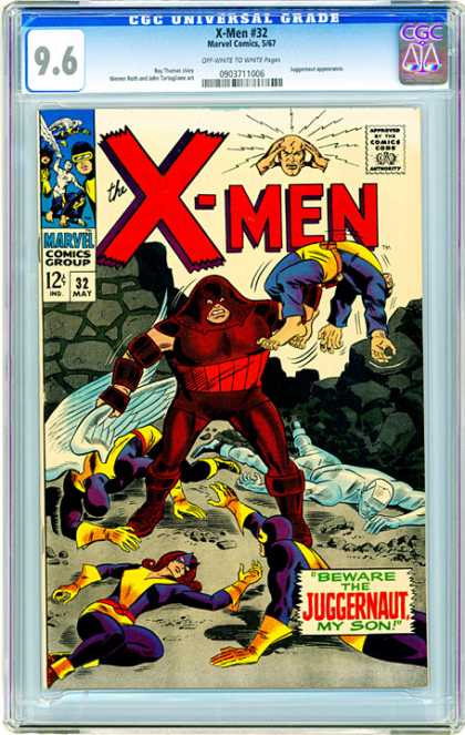 CGC Graded Comics - X-Men #32 (CGC) - The X-men - Juggernaut - Beware - 96 - My Son
