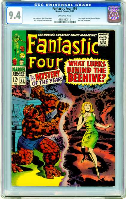 CGC Graded Comics - Fantastic Four #66 (CGC) - Marvel - Superhero - Kirby - Thing - Alicia