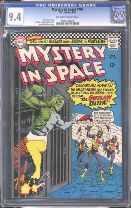 CGC Graded Comics - Mystery in Space #106 (CGC) - Dc - Superman - National Comics - Approved By The Comics Code Authority - Mystery In Space