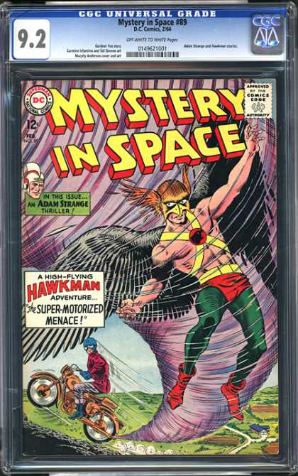 CGC Graded Comics - Mystery in Space #89 (CGC) - Adam Strange - Hawkman - Mystery In Space - Superman National Comics - Approved By The Comics Code