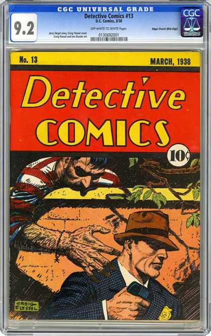 CGC Graded Comics - Detective Comics #13 (CGC) - Universwal - 92 - 13 - Detective Comics - March 1938