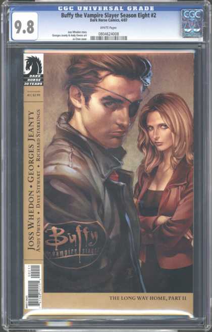 CGC Graded Comics - Buffy the Vampire Slayer Season Eight #2 (CGC) - Eye Patch - Leather Jacket - Buffy - Graded - Nine Point Eight