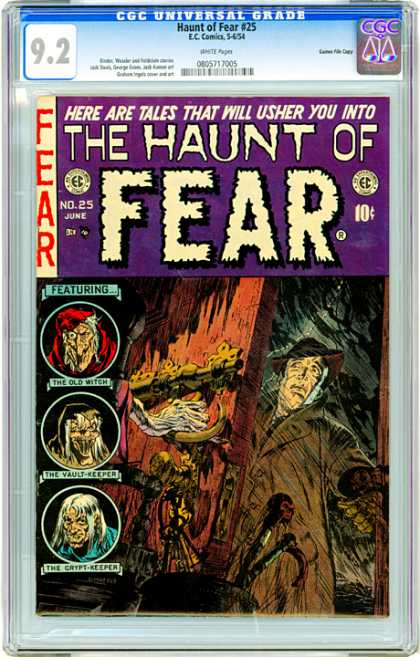 CGC Graded Comics - Haunt of Fear #25 (CGC) - Vault Keeper - Old Witch - Haunt Of Fear - Tales - Door
