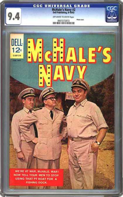 CGC Graded Comics - McHale's Navy #2 (CGC) - Mchales Navy - Dell Comics - Tv Series - Cgc Universal Grade 94 - Pt Boat For A Dock