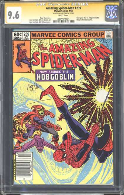 CGC Graded Comics - Amazing Spider-Man #239 (CGC) - Marvel - The Amazing Spider-man - Battle - Costume - Web