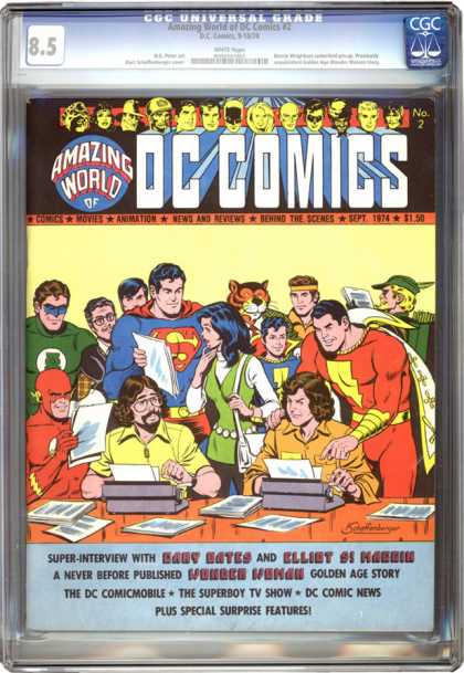CGC Graded Comics - Amazing World of DC Comics #2 (CGC) - Group - Dc - Interview - Superboy - Gary Bates