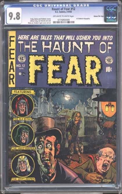 CGC Graded Comics - Haunt of Fear #12 (CGC) - The Old Witch - The Vault - Keeper - The Crypt - Keeper - Fear - Moon Light
