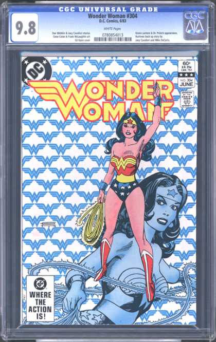 CGC Graded Comics - Wonder Woman #304 (CGC) - Stars - Femal - Bathing Suit - Rope - Boots