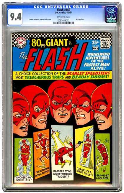 CGC Graded Comics - Flash #169 (CGC) - Cgc Universal Grade - Flash 169 - Dccomics - 80 Pg Giant - Encased In Solid Air