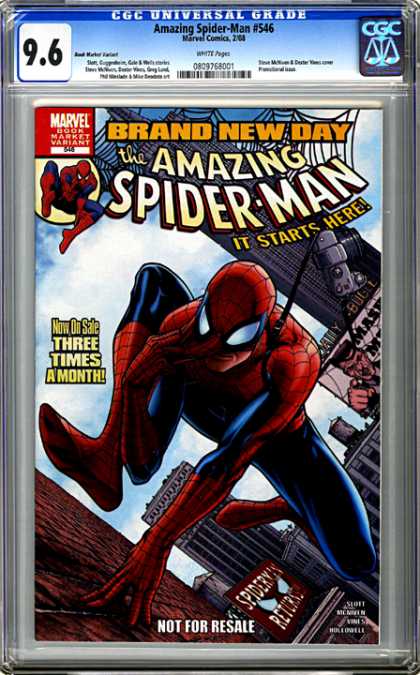CGC Graded Comics - Amazing Spider-Man #546 (CGC) - Marvel - Brand New Day - The Amazing Spider-man