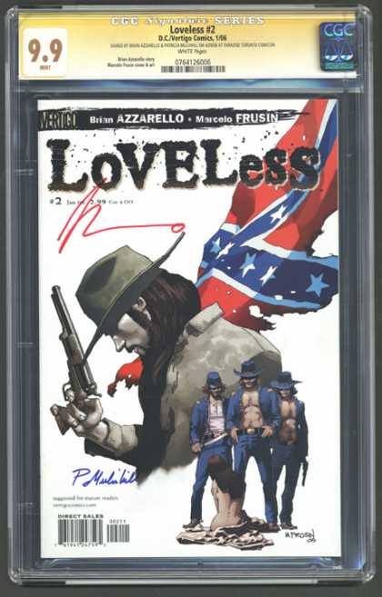 CGC Graded Comics - Loveless #2 (CGC) - Loveless - Gun - Hat - Union Jack - 3 Men