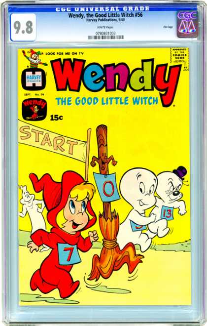 CGC Graded Comics - Wendy, the Good Little Witch #56 (CGC) - Race - Broom - Witch - Ghosts - Casper