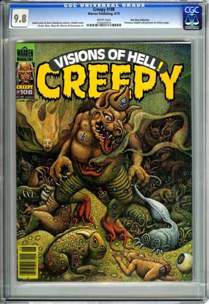 CGC Graded Comics - Creepy #108 (CGC) - Visions Of Hell - Creepy - Warren Magazine - Green - Alien