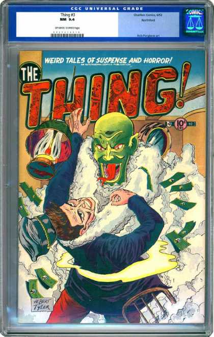 CGC Graded Comics - Thing #3 (CGC) - Weird Tales - Suspense And Horror - Forked Tongue - Money - Lantern