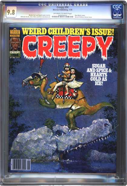 CGC Graded Comics - Creepy #94 (CGC) - Cold World Afar - Solitude No More - Winter Nightmere Of Surprise - The Next Night Of Fear - Two Worlds Apart