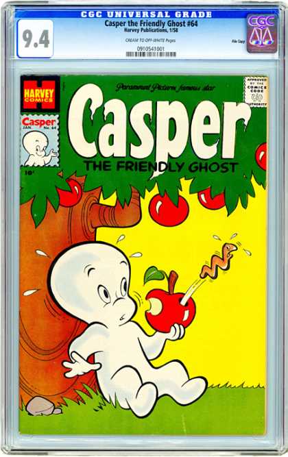 CGC Graded Comics - Casper the Friendly Ghost #64 (CGC) - 64 - Apples - Worm - Tree - Surprise