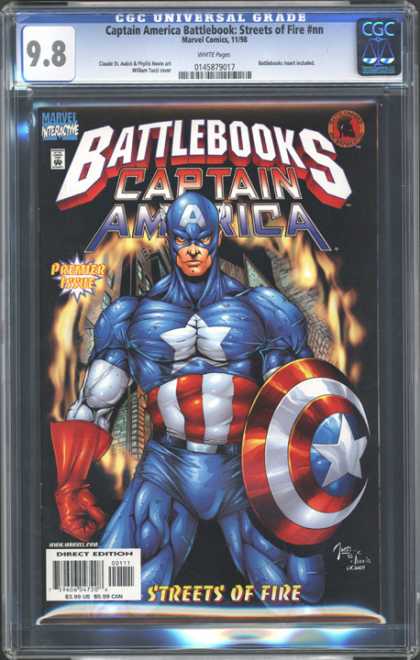 CGC Graded Comics - Captain America Battlebook: Streets of Fire #nn (CGC) - Circle Of Flame - Muscles - Star - Shield - Profile