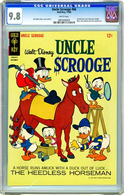 CGC Graded Comics - Uncle Scrooge #66 (CGC) - Walt Disney - Uncle Scrooge - Donald Duck - Huey - Duey