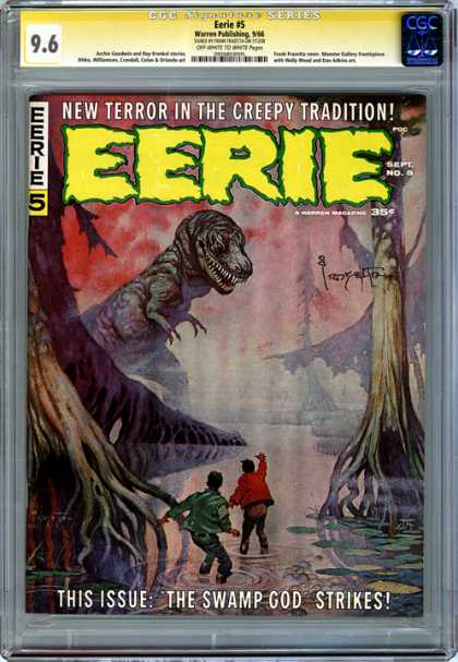 CGC Graded Comics - Eerie #5 (CGC) - New Terror - Creepy - Tradition - Eerie - T-rex