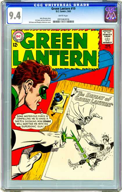 CGC Graded Comics - Green Lantern #19 (CGC) - Green Lantern - 19 - Dc - Sonar - Supersonic Gun