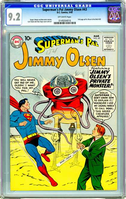 CGC Graded Comics - Superman's Pal Jimmy Olsen #43 (CGC)