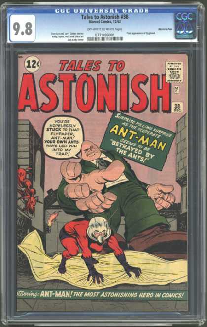CGC Graded Comics - Tales to Astonish #38 (CGC) - Ant-man - No 38 - Flypaper - Hands - December