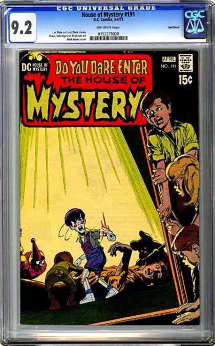 CGC Graded Comics - House of Mystery #191 (CGC) - Fear - Scary - Horror - Bad - Children