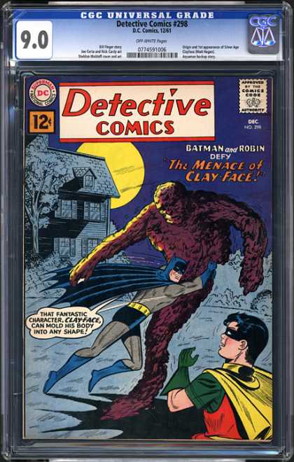 CGC Graded Comics - Detective Comics #298 (CGC) - Clay Face - Batman - Robin - Detective Comics - Fantastic Character