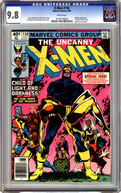 CGC Graded Comics - X-Men #136 (CGC) - The Uncanny X-men - Cyclops - Nightcrawler - Storm - Child Of Light And Darkness