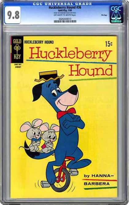 CGC Graded Comics - Huckleberry Hound #36 (CGC) - Huckleberry Hound - Gold Key - Hanna-barbera - Childrens - Cartoon