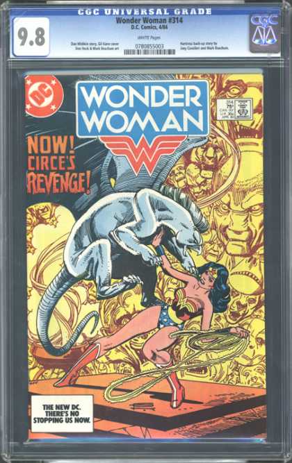 CGC Graded Comics - Wonder Woman #314 (CGC) - Wonder Woman - Now - Circes Revenge - Dc - Lasso