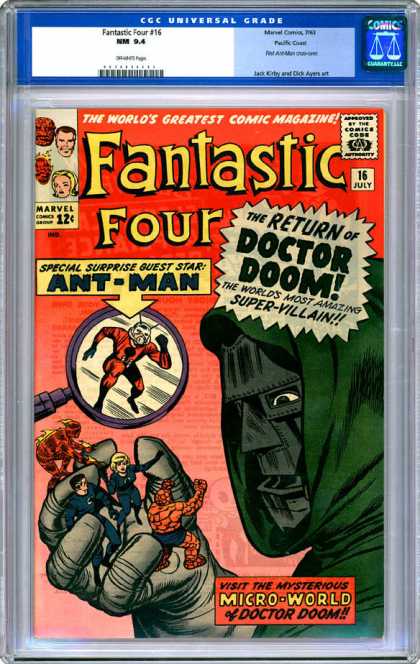 CGC Graded Comics - Fantastic Four #16 (CGC) - Doctor Doom - Fantastic Four - Marvel - Ant-man - July